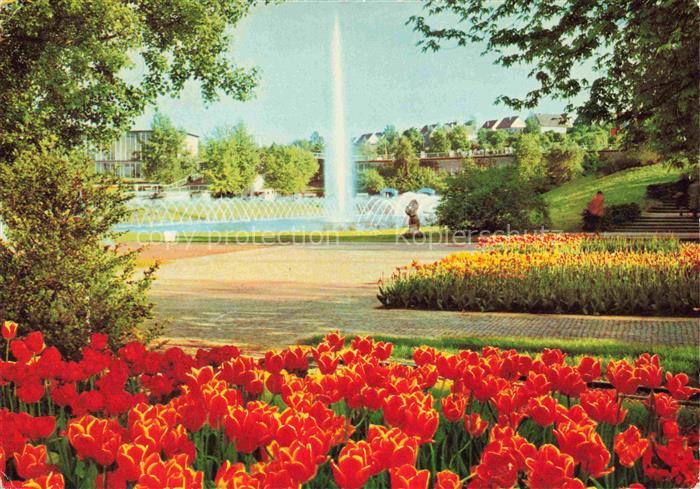 BUGA Bundesgartenschau Stuttgart Blumenparterre Wasserspiele