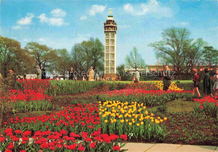 BUGA Bundesgartenschau Essen Blumen Tulpen Tuerm