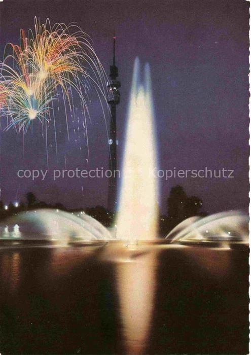 BUGA Bundesgartenschau Dortmund Feuerwerk Fernsehturm