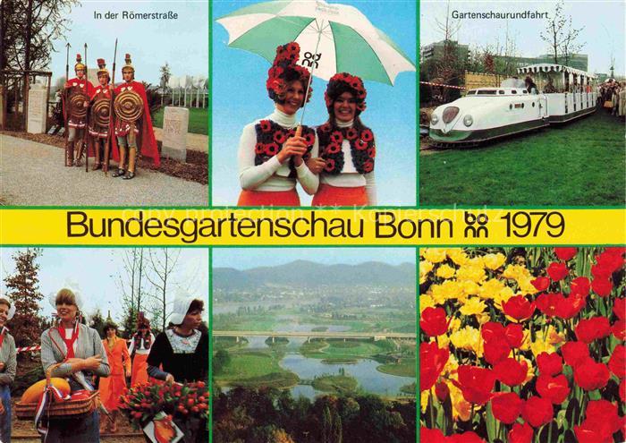 BUGA Bundesgartenschau Bonn Regenschirm Kleinbahn Roemerstrasse
