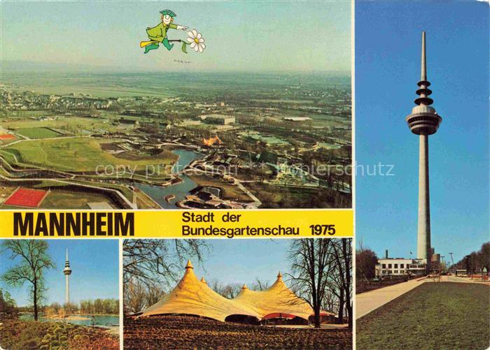 BUGA Bundesgartenschau Mannheim Fernsehturm