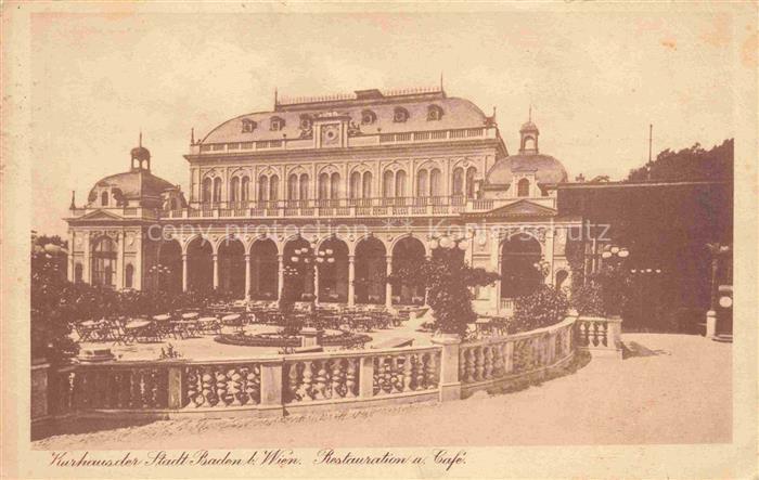 Baden  Wien AT Kurhaus der Stadt Restauration und Cafe