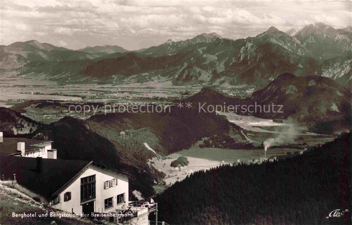 Pfronten Bayern Berghotel und Bergstation der Breitenbergbahn