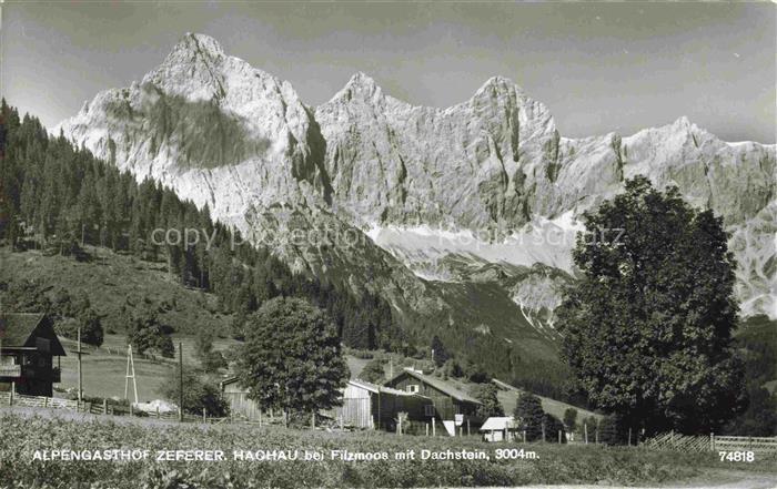 Hachau Filzmoos Pinzgau-Pongau AT Alpengasthof Zeferer mit Dachstein