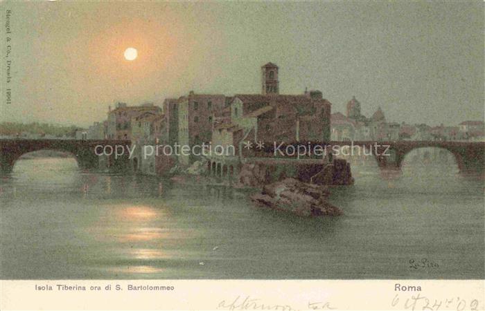 ROMA  Rom Lazio IT Isola Tiberina ora di S Bartolommeo
