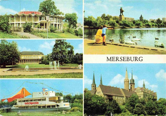 Merseburg Saale Sachsen-Anhalt Kosmos Eisbar Schlossgarten Gaststaette Teichperl