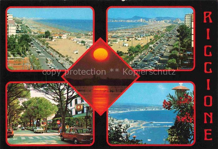 RICCIONE RIMINI IT Strandpartien Strassenpartie Panorama
