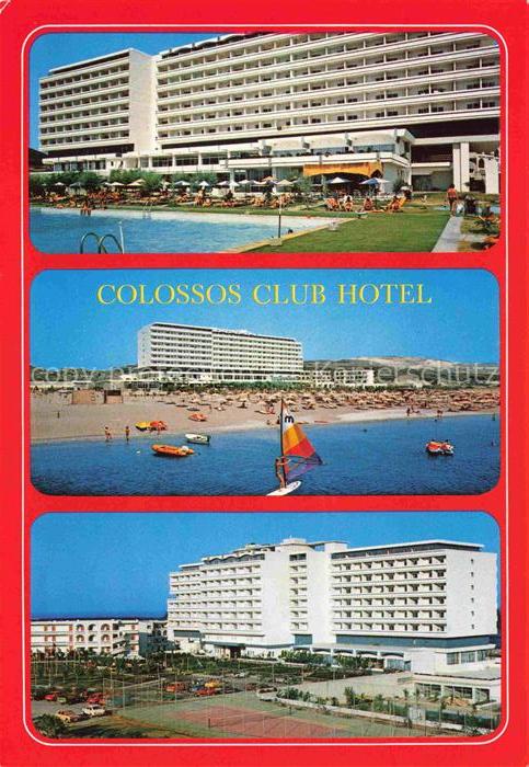 RHODOS Rhodes Greece Colossos Club Hotel Strand