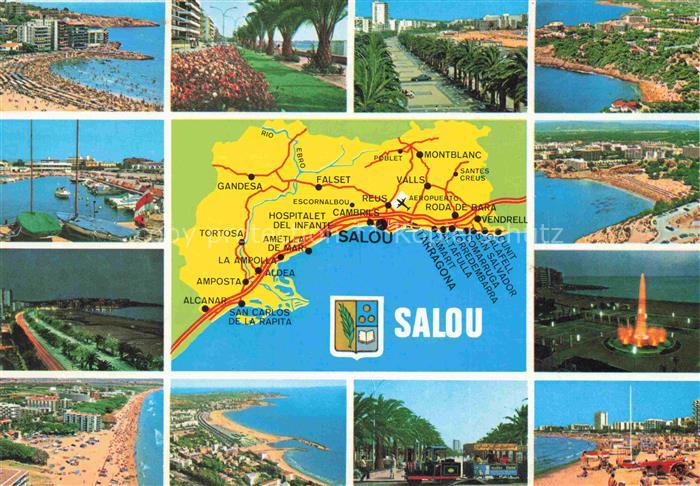 Salou Tarragona Costa Dorada ES Strand Promenade Teilansichten Hafen