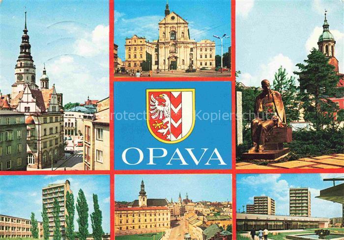 Opava Troppau CZ Namestik Velkeho rijsta Ulice Nemcove Namesti Osvoboditelu Rest