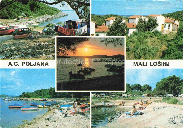 Mali Losinj Lussinpiccolo Croatia Camping Panorama Strandpartien