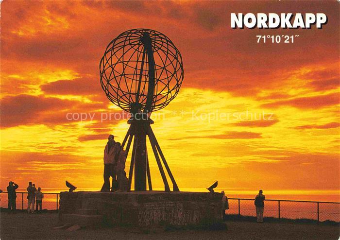 Nordkapp Nordkap Norge Sunset at the North Cape