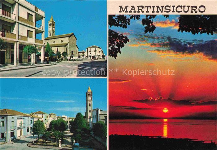 Martinsicuro Teramo Abruzzo IT Ortsmotive Sonnenuntergang