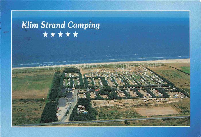 Fjerritslev Nordjylland DK Klim Strand Camping Fliegeraufnahme