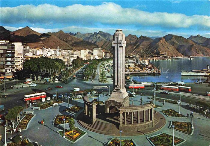 SANTA CRUZ  DE TENERIFE ES Plaza de Espana y Cordillera de Anaga