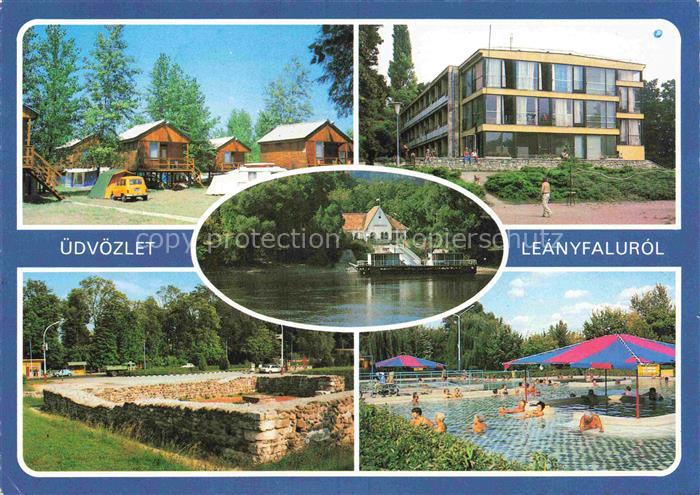 Leanyfalurol Leanyfalu HU Bungalows Hotel Park Schwimmbad Seepartie