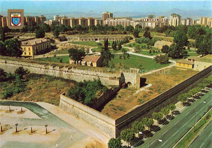 Pamplona Navarra ES La Citadelle Fliegeraufnahme