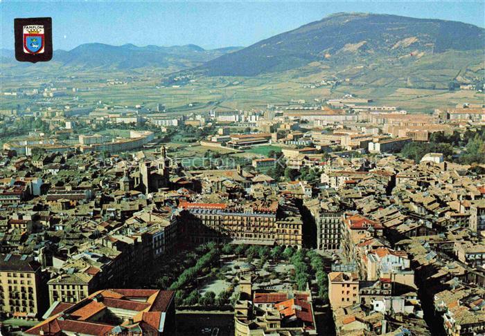 Pamplona Navarra ES Vista aerea del centro de la Ciudad