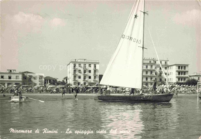Miramare di Rimini IT La spiaggia vista dal mare
