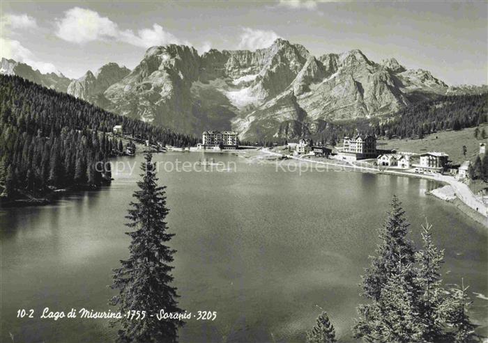 Sorapis Lago di Misurina Cortina d Ampezzo IT Panorama