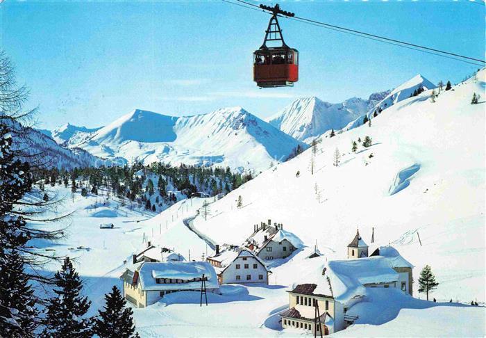 Obertauern Pinzgau-Pongau AT mit Kirche Jugend und Ferienhaus Bergheim Gondelbah