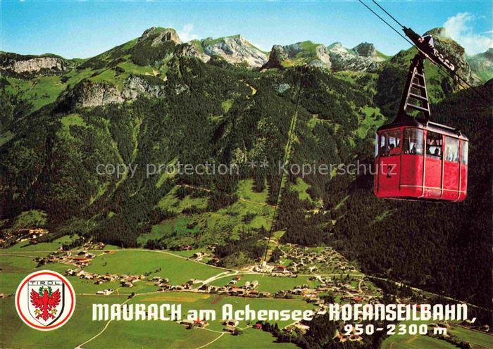 Maurach Achensee TiroL AT Fliegeraufnahme Rofan Seilbahn