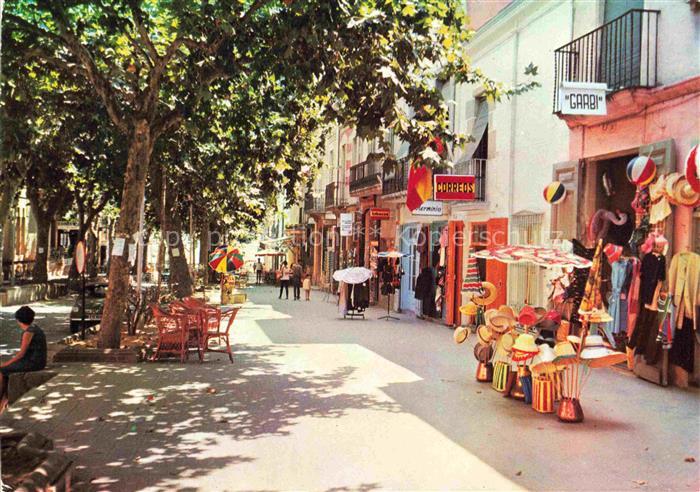 Canet de Mar Barcelona Cataluna ES Luz y color en la Rambla