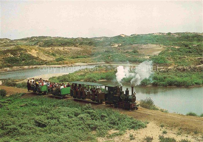 Katwijk aan Zee NL Katwijse duinen zomer 1976 Trein met Nss Loc No 1 Marinke