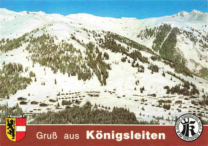 Koenigsleiten Koenigsleithen Pinzgau AT Panorama Skigebiet