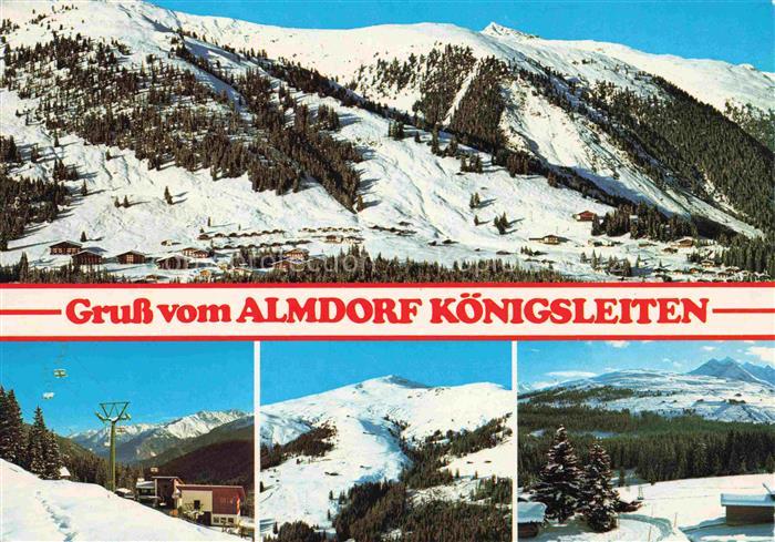 Koenigsleiten Koenigsleithen Pinzgau AT Panorama Teilansichten