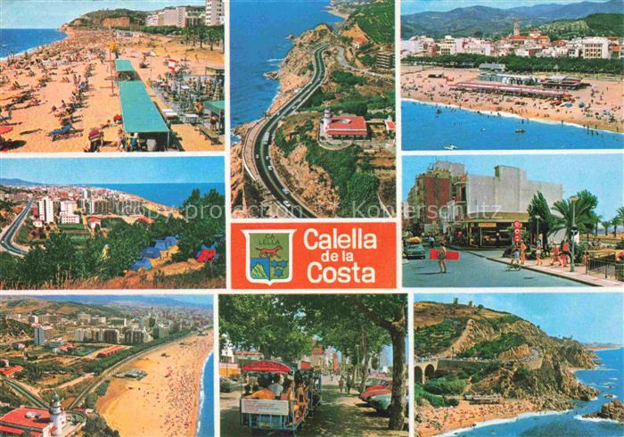 CALELLA de la Costa Calella de Mar ES Fliegeraufnahmen Strandpartien Teilansicht