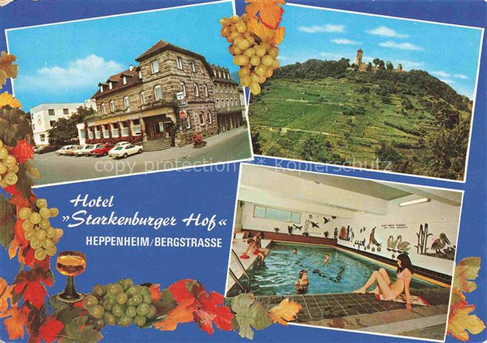 Heppenheim Bergstrasse Hotel Starkenburger Hof Panorama Hallenbad