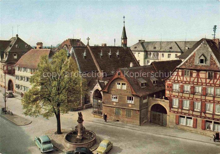 Bensheim Bergstrasse Hessen Hauptstrasse mit Krankenhaus