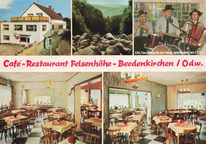 Beedenkirchen Lautertal Odenwald Bergstrasse Hessen Café Restaurant Felsenhoehe