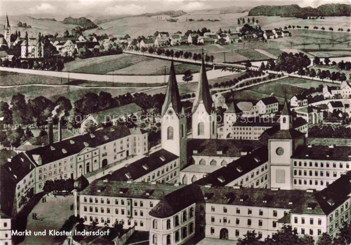 Indersdorf Markt Dachau Bayern Markt und Kloster
