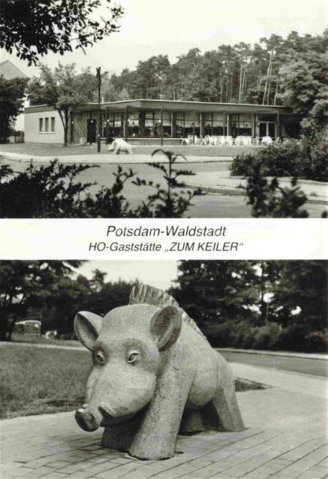 Waldstadt Potsdam HO-Gaststaette zum Keiler Skulptur
