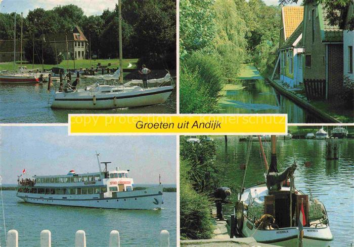Andijk Noord-Holland NL Vakantiedorp Het Grootslag Hafen Fahrgastschiff