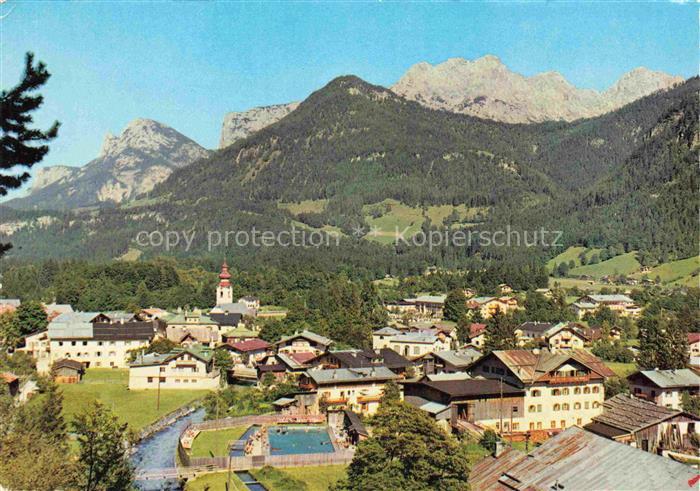 Lofer Pinzgau-Pongau AT Panorama Luftkurort Loferer Steinberge