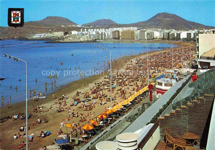 Las Palmas Gran Canaria ES Playa de las Canteras vista parcial