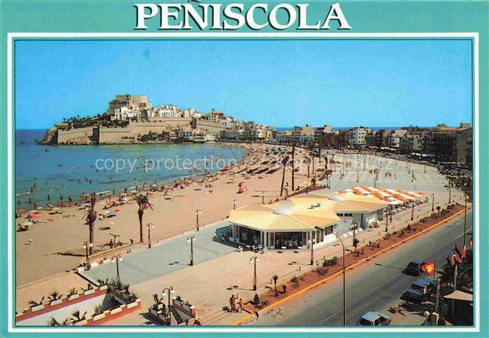 Peniscola Castellon Castello de-la-Plana Valenciana ES Paseo Maritimo y Playa