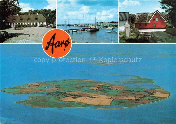 Haderslev Hadersleben DK Teilansichten Hafen Insel Luftaufnahme