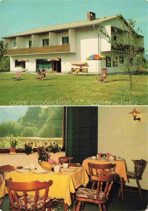 Reifnitz Woerthersee Kaernten AT Pension Wank Gastraum Garten