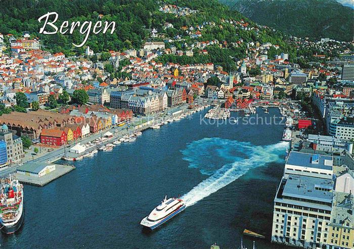Bergen Norwegen Hafen