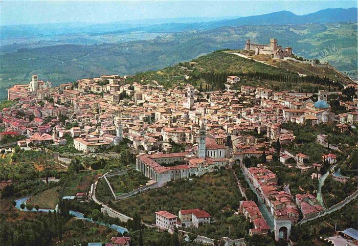 Assisi Perugia Umbria IT Panorama dall'aereo
