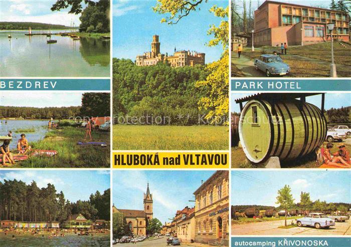 Hluboka nad Vltavou Frauenberg CZ Bezdrev Park Hotel Autocamping Krivonoska Mold