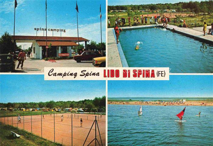 Lido di Spina Emilia-Romagna IT Spina Camping Swimming Pool Tennisanlage Strand