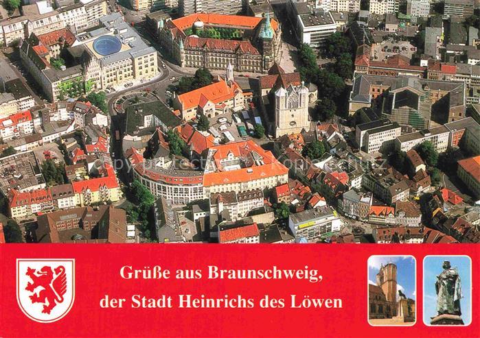 BRAUNSCHWEIG  CITY Stadtzentrum Burgplatz Dom St. Blasii Museum Rathaus Stadt He