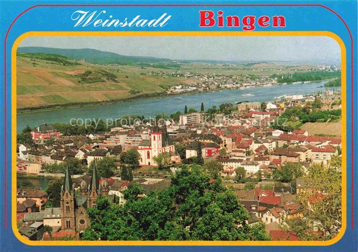 Bingen Rhein Panorama Weinstadt am Rhein