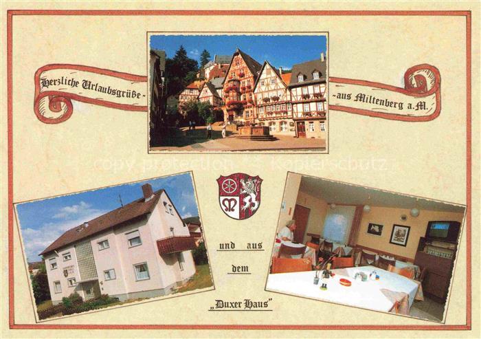 MILTENBERG Main Altstadt Marktplatz Fachwerkhaeuser Gaestehaus Duxer Haus
