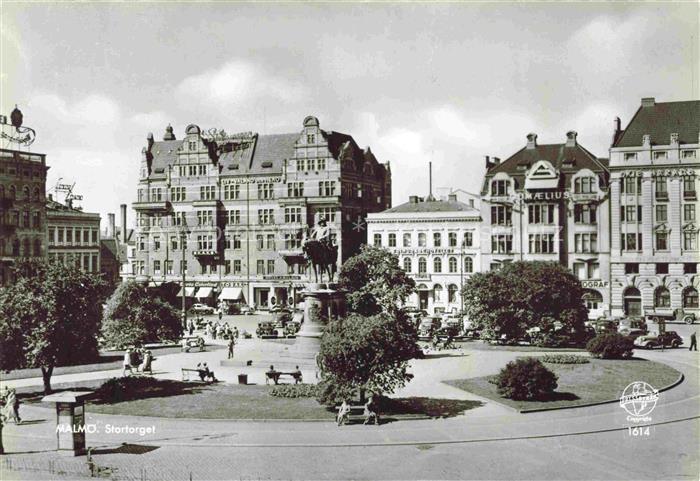 Malmoe  Sweden Motiv Stadtzentrum Denkmal